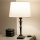 Brilagi - Tischlampe CERIA 1xE27/60W/230V Ø 30 cm schwarz/weiß