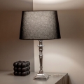 BRILAGI - Tischlampe CERIA 1xE27/60W/230V Ø 30 cm silber/schwarz