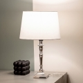 BRILAGI - Tischlampe CERIA 1xE27/60W/230V Ø 30 cm silber/weiß