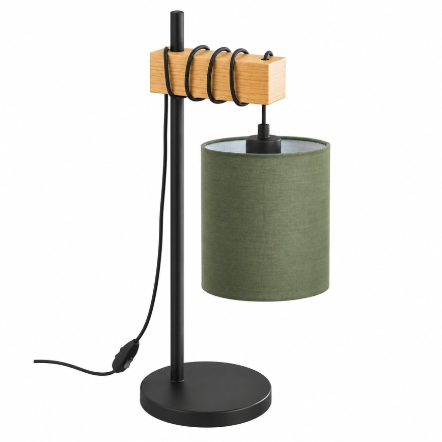 BRILAGI - Tischlampe NUBILA 1xE27/40W/230V braun/schwarz/grün