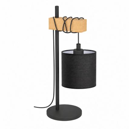 BRILAGI - Tischlampe NUBILA 1xE27/40W/230V braun/schwarz