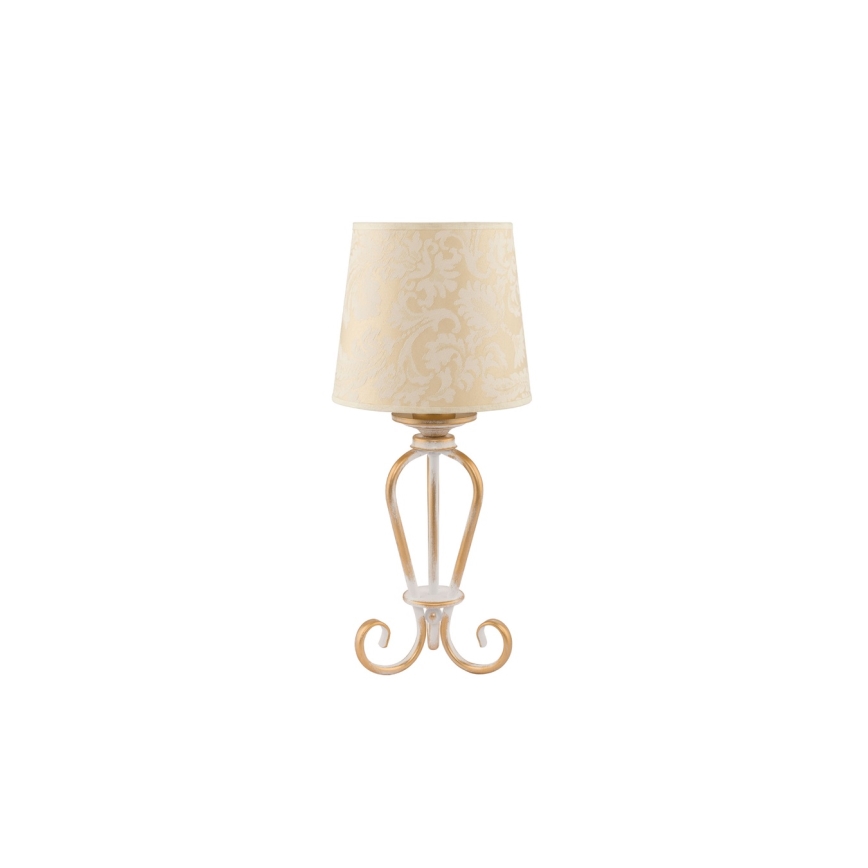 BRILAGI - Tischlampe SONIA 1xE27/15W/230V cremefarben/Patina