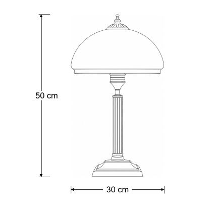 BRILAGI - Tischlampe TAURUS 2xE14/11W/230V bronze