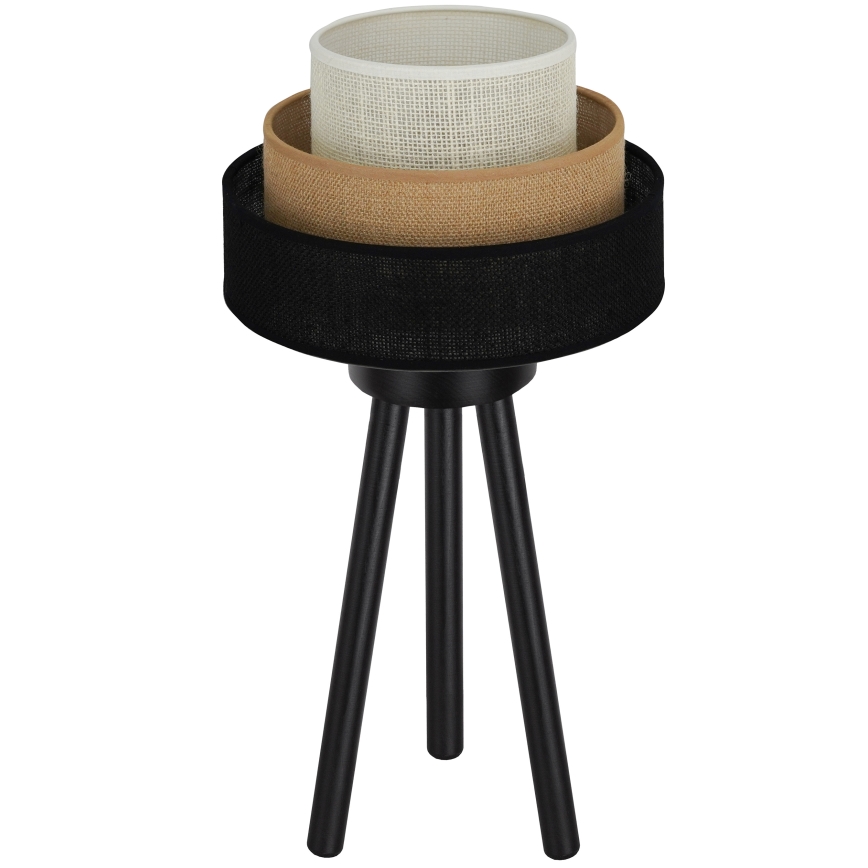 Brilagi - Tischleuchte ASPEN LUNETA 1xE27/15W/230V schwarz/beige/cremefarben