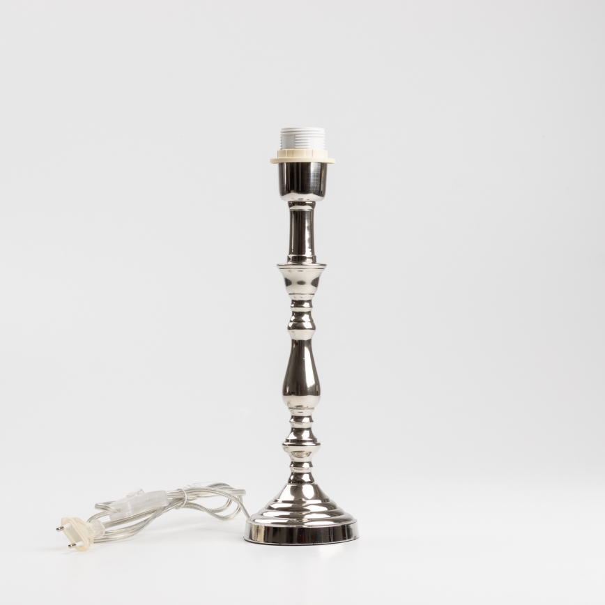 Brilagi - Tischleuchte CERIA, 1x E27/60W/230V, Ø 25 cm, hochglänzender Chrom/Grau