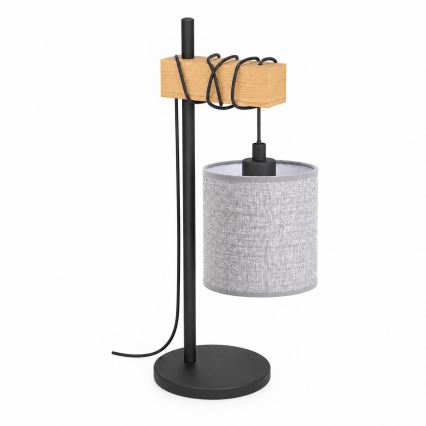 BRILAGI - Tischleuchte NUBILA 1xE27/40W/230V braun/schwarz/grau