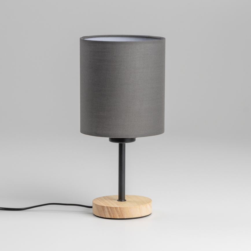 Brilagi - Tischleuchte NUBILA WOOD 1xE27/25W/230V Eiche/anthrazit