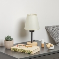Brilagi - Tischleuchte NUBILA WOOD 1xE27/25W/230V Eiche/cremefarben