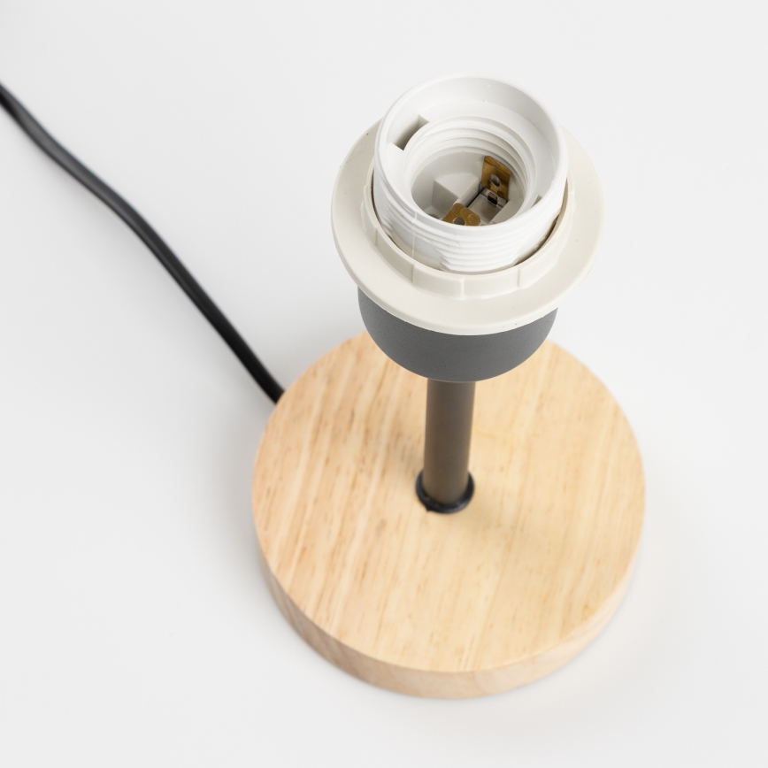 Brilagi - Tischleuchte NUBILA WOOD 1xE27/25W/230V Eiche/grün