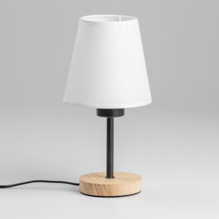 Brilagi - Tischleuchte NUBILA WOOD 1xE27/25W/230V Eiche/weiß