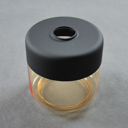 BRILAGI - Tischleuchte WOOD GLASS 1xE27/40W/230V braun/schwarz/rauchbeige