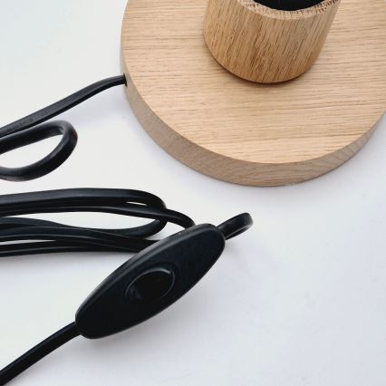 Brilagi - Tischleuchte WOODY BASKET 1xE27/60W/230V Eiche
