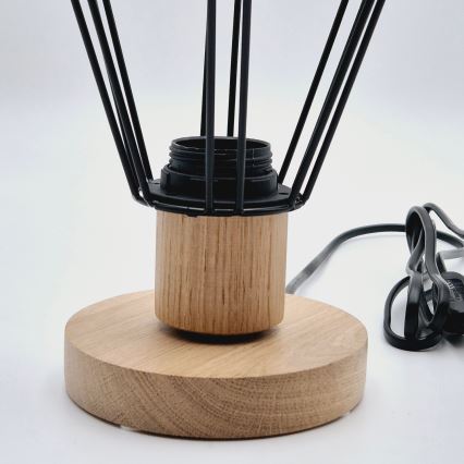 Brilagi - Tischleuchte WOODY BASKET 1xE27/60W/230V Eiche