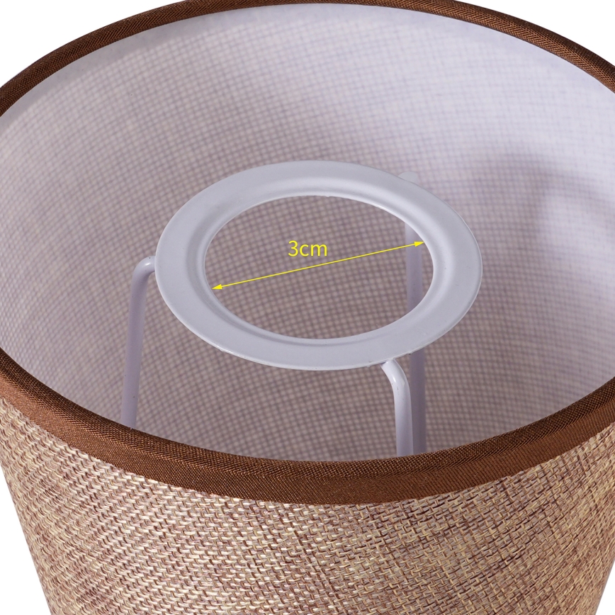 Brilagi - Universal-Lampenschirm NUBILA E27 13x9 cm braun