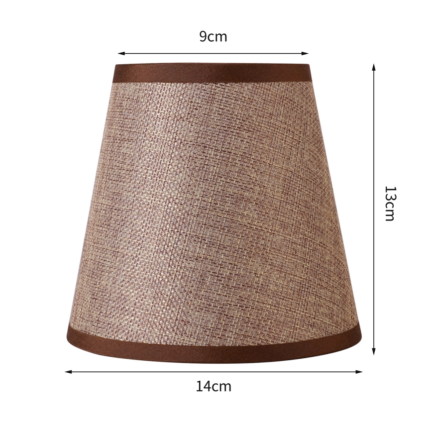 Brilagi - Universal-Lampenschirm NUBILA E27 13x9 cm braun