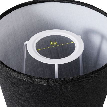 Brilagi - Universal-Lampenschirm NUBILA E27 13x9 cm schwarz