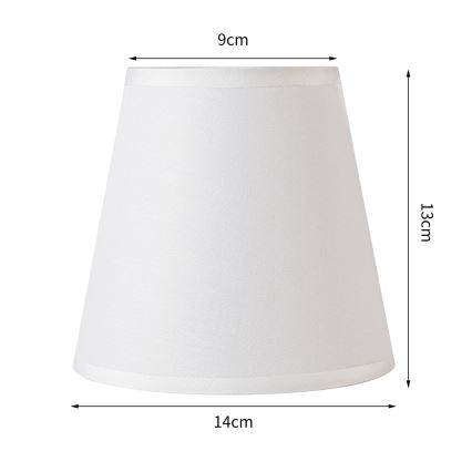 Brilagi - Universal-Lampenschirm NUBILA E27 13x9 cm weiß