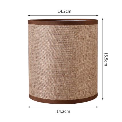Brilagi - Universal-Lampenschirm NUBILA E27 15,5x14 cm braun