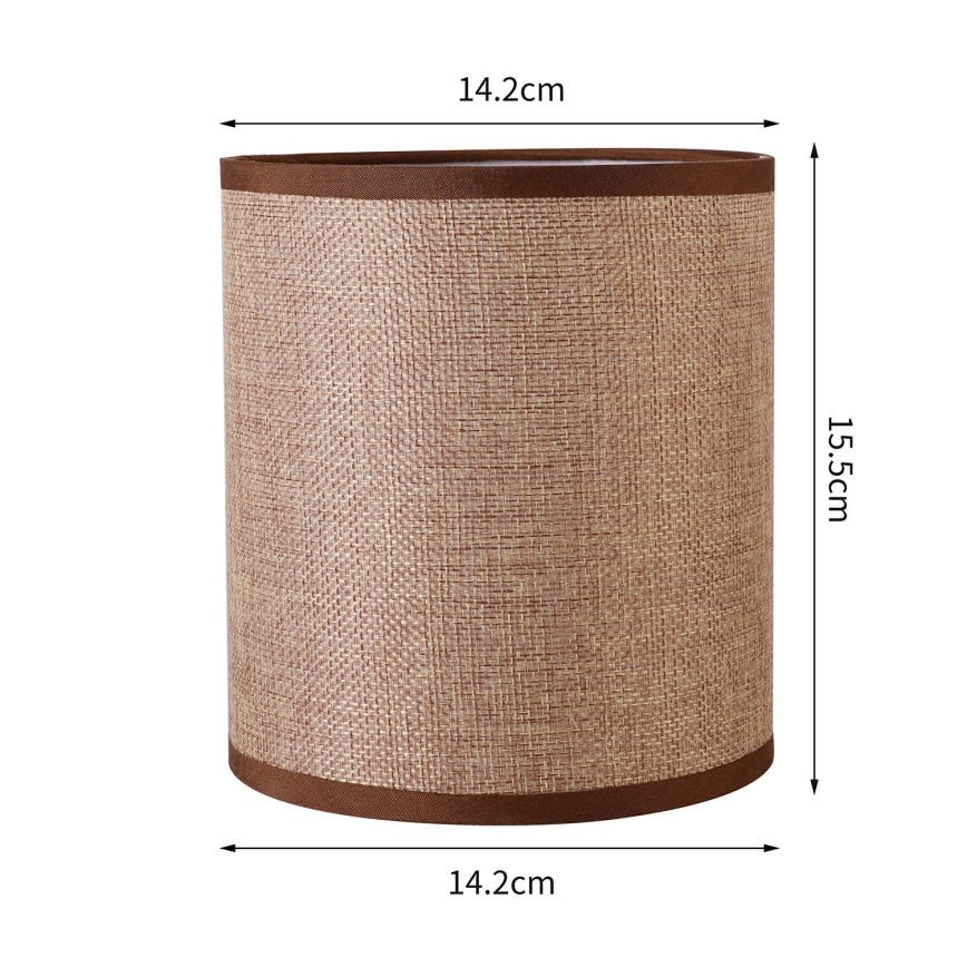 Brilagi - Universal-Lampenschirm NUBILA E27 15,5x14 cm braun
