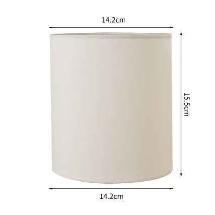 Brilagi - Universal-Lampenschirm NUBILA E27 15,5x14 cm cremefarben
