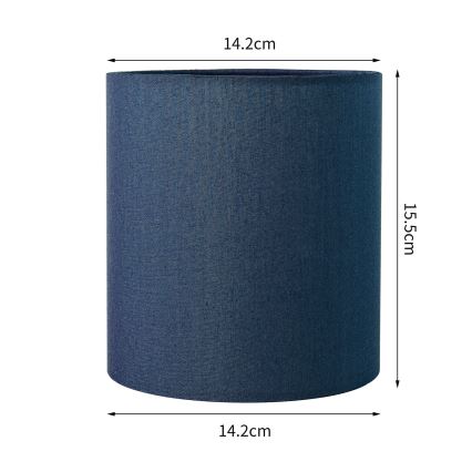 Brilagi - Universal-Lampenschirm NUBILA E27 15,5x14 cm dunkelblau
