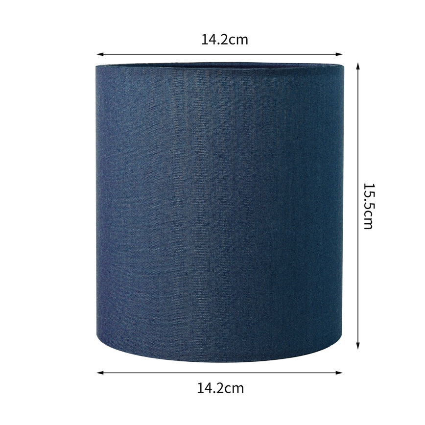 Brilagi - Universal-Lampenschirm NUBILA E27 15,5x14 cm dunkelblau