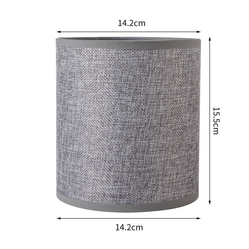 Brilagi - Universal-Lampenschirm NUBILA E27 15,5x14 cm grau