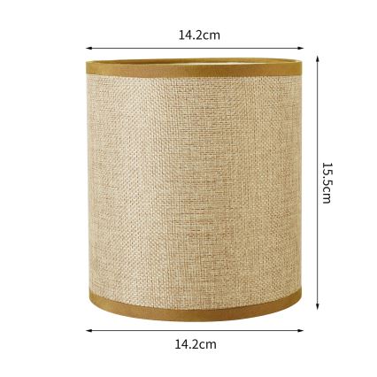 Brilagi - Universal-Lampenschirm NUBILA E27 15,5x14 cm hellbraun