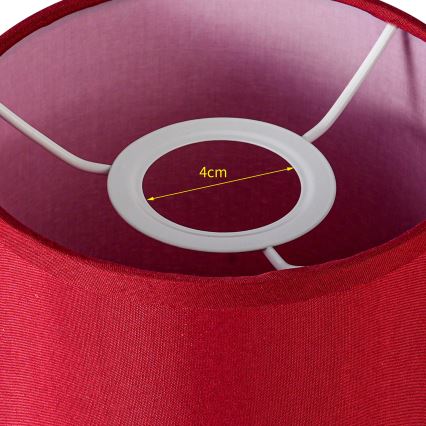 Brilagi - Universal-Lampenschirm NUBILA E27 15,5x14 cm Pompeian rot
