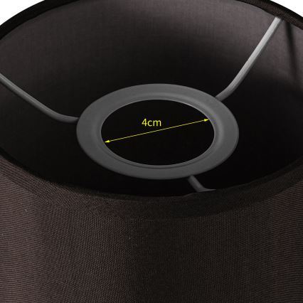 Brilagi - Universal-Lampenschirm NUBILA E27 15,5x14 cm schwarz
