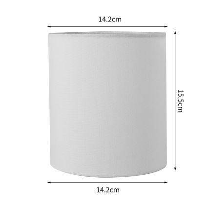 Brilagi - Universal-Lampenschirm NUBILA E27 15,5x14 cm weiß