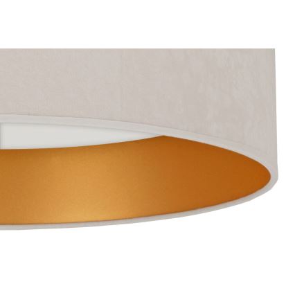 Brilagi - Universeller Ersatz-Lampenschirm VELVET, Ø 30 cm, Creme/Gold