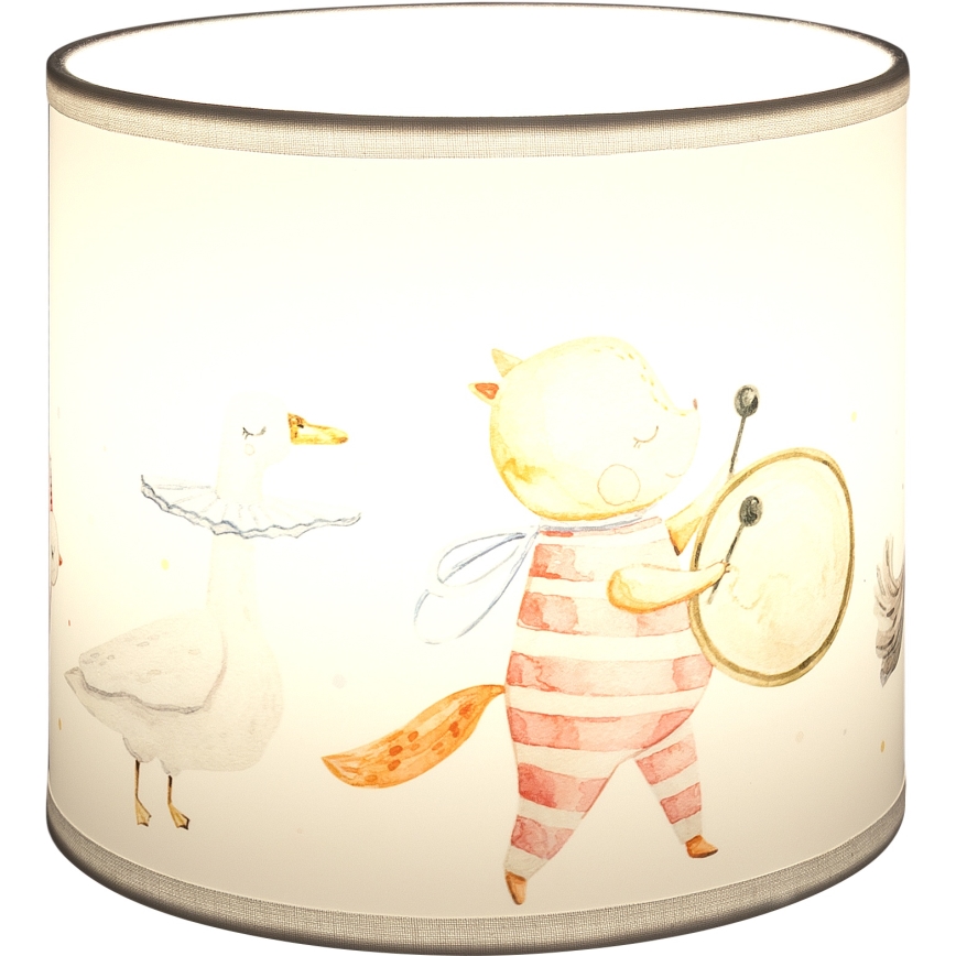 Brilagi - Universeller Lampenschirm BOBO E27 Ø 15 cm weiß/Tiermotive