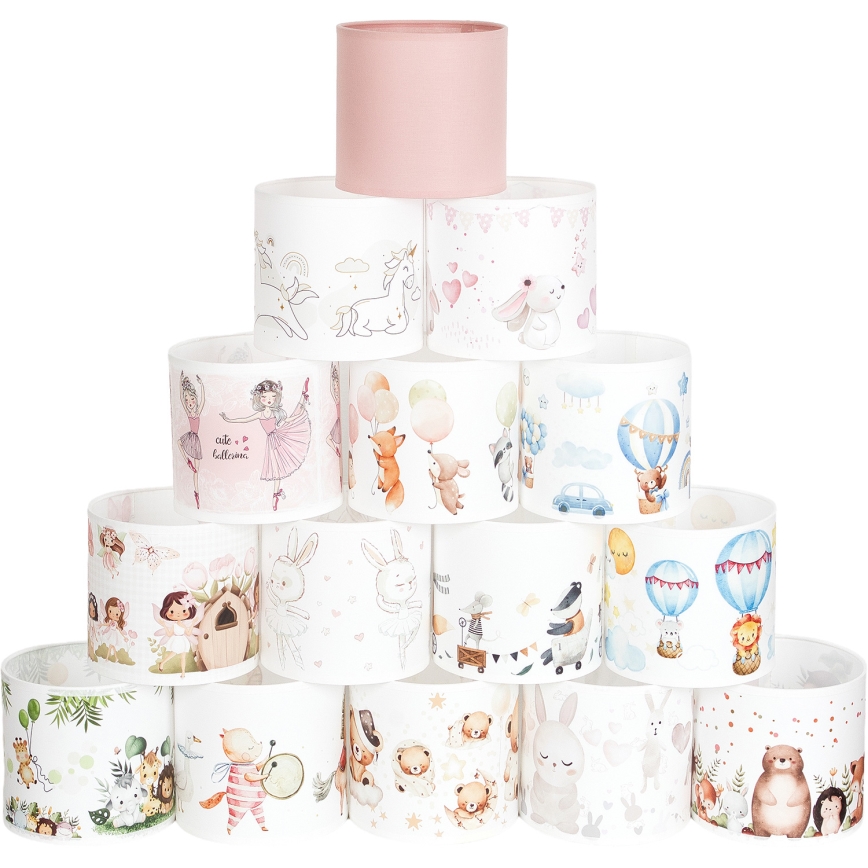 Brilagi - Universeller Lampenschirm BOBO für E27, Ø 15 cm, rosa