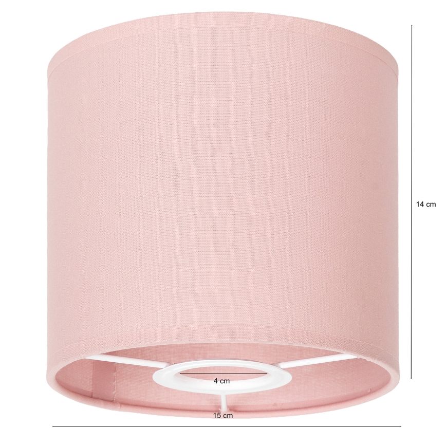 Brilagi - Universeller Lampenschirm BOBO für E27, Ø 15 cm, rosa