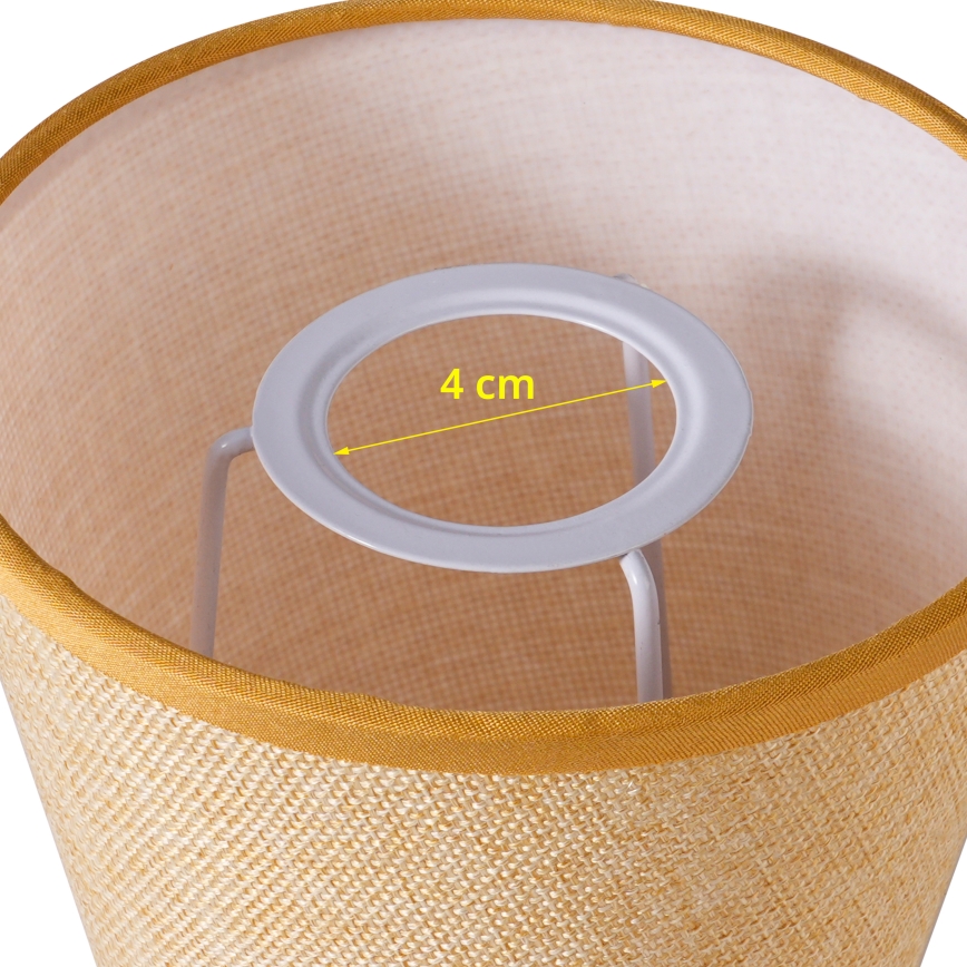 Brilagi - Universeller Lampenschirm NUBILA E27 13x9 cm hellbraun