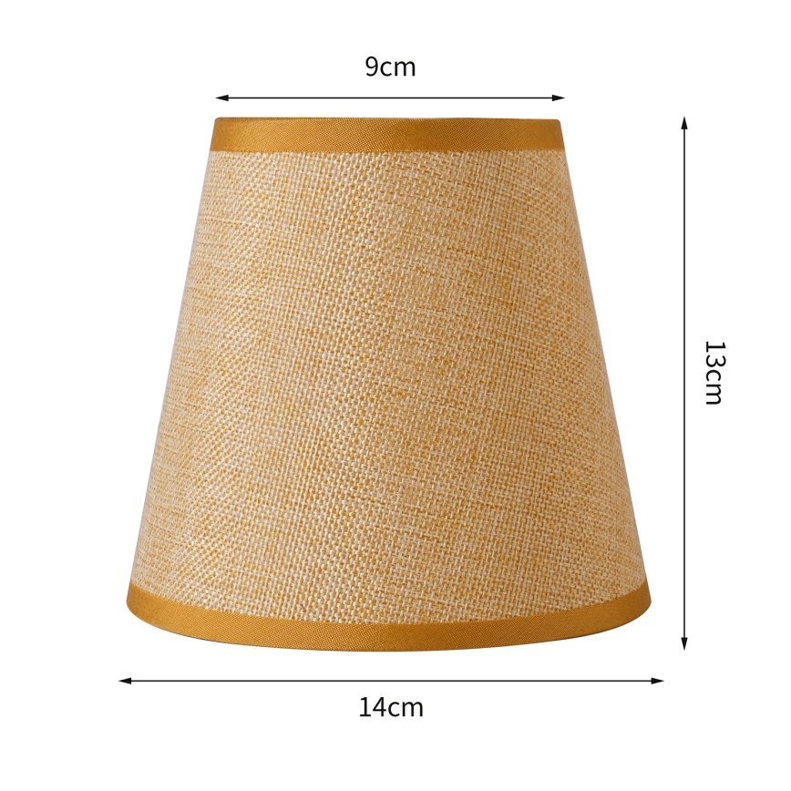 Brilagi - Universeller Lampenschirm NUBILA E27 13x9 cm hellbraun