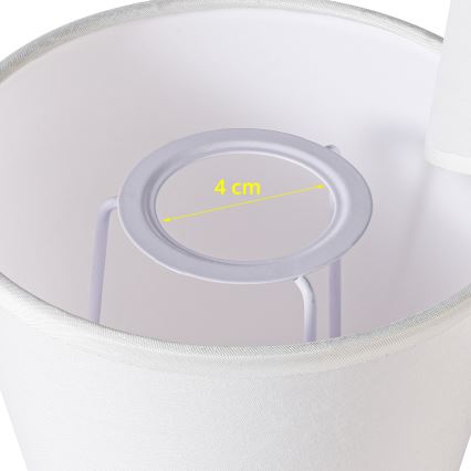 Brilagi - Universeller Lampenschirm NUBILA E27 13x9 cm Weiß