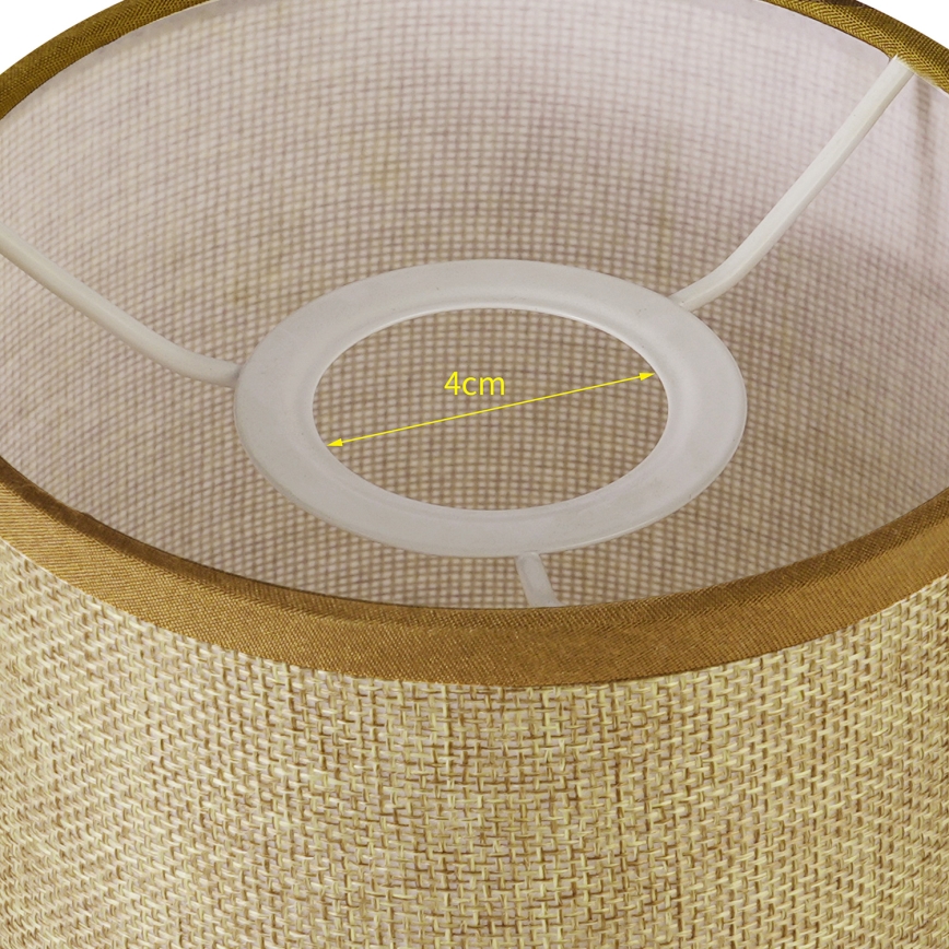 Brilagi - Universeller Lampenschirm NUBILA E27 15,5x14 cm hellbraun