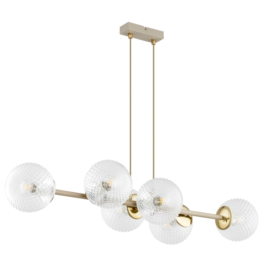 Brilagi - Universelles Ersatzglas STELLA E27 Ø 15 cm klar/goldfarben