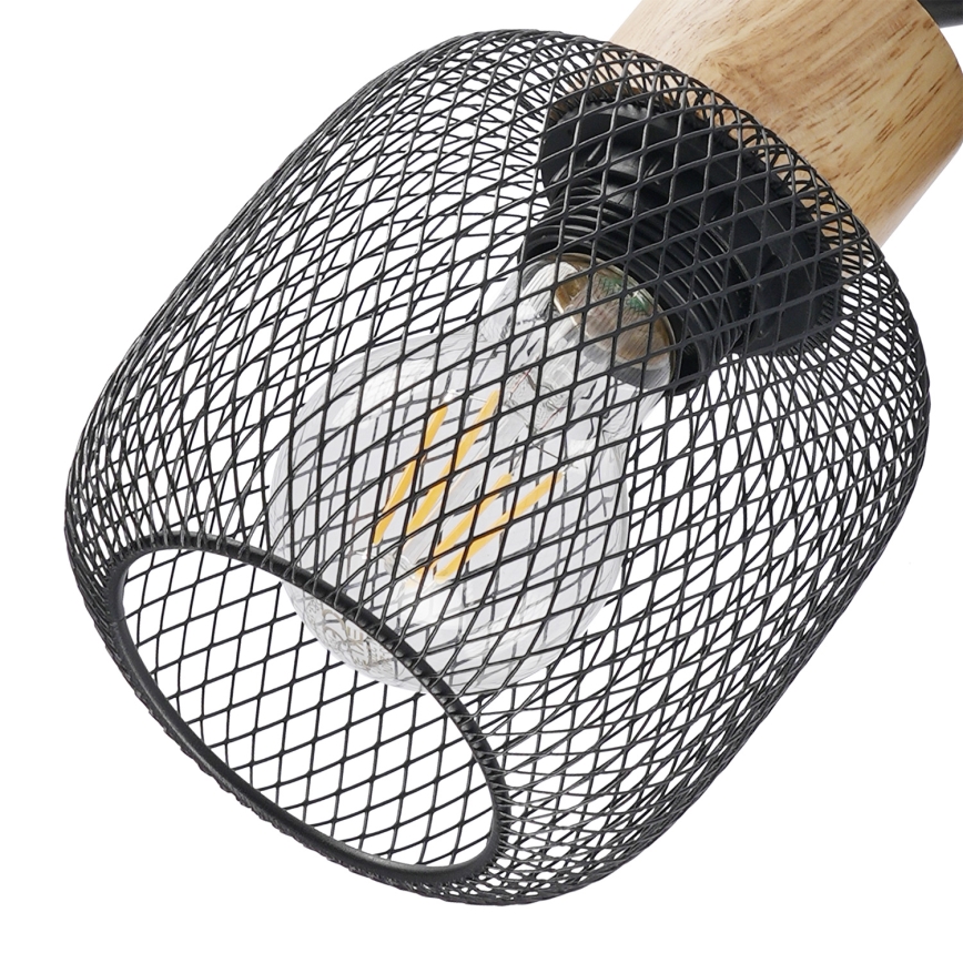 Brilagi - Wand-Spotleuchte BASKLITE 1xE27/15W/230V Holz/Schwarz