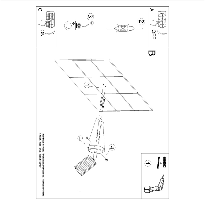 Brilagi - Wand-Spotleuchte CRESTO 1xGU10/10W/230V türkis