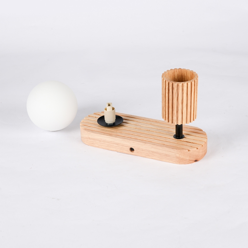 Brilagi - Wand-Spotleuchte MODERN WOOD 1xG9/5W/230V + 1xGU10/8W Holz