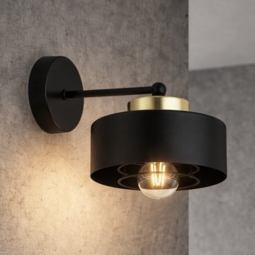 Brilagi - Wandleuchte 1xE27/60W/230V schwarz/gold
