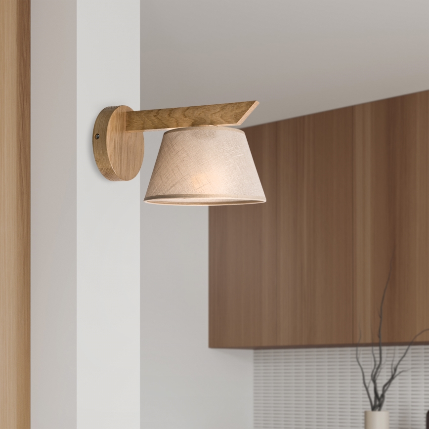 Brilagi - Wandleuchte ANTHONY 1xE14/40W/230V Eiche/beige