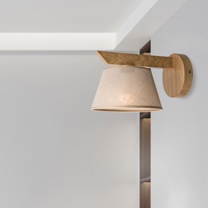 Brilagi - Wandleuchte ANTHONY 1xE14/40W/230V Eiche/beige