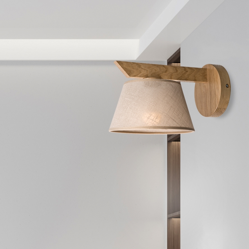 Brilagi - Wandleuchte ANTHONY 1xE14/40W/230V Eiche/beige