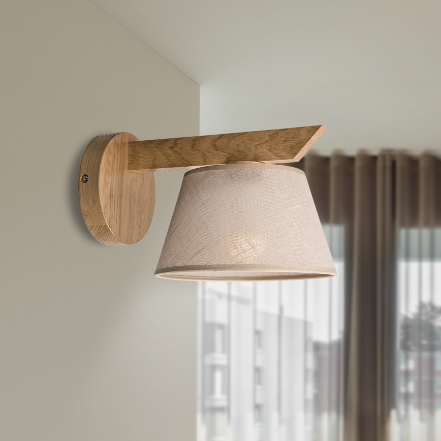 Brilagi - Wandleuchte ANTHONY 1xE14/40W/230V Eiche/beige
