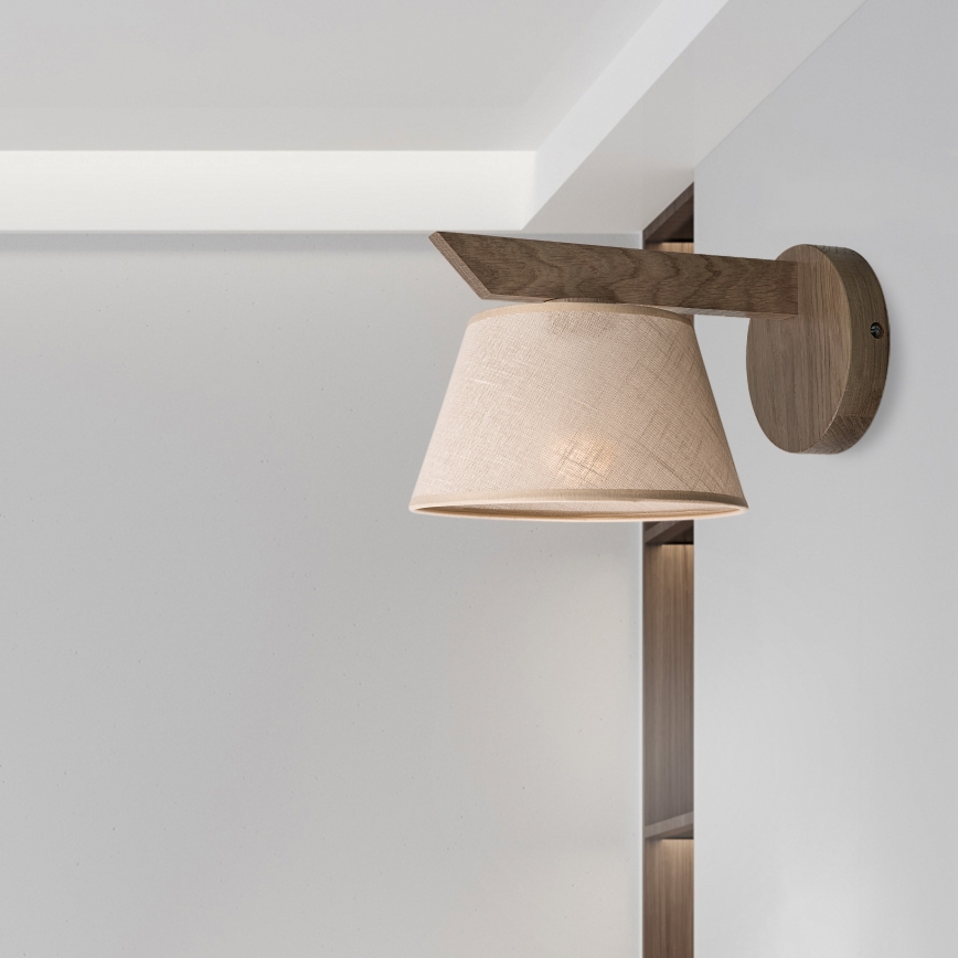 Brilagi - Wandleuchte ANTHONY 1xE14/40W/230V Eiche/beige