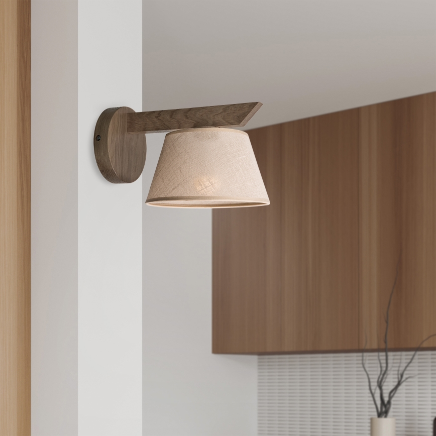 Brilagi - Wandleuchte ANTHONY 1xE14/40W/230V Eiche/beige